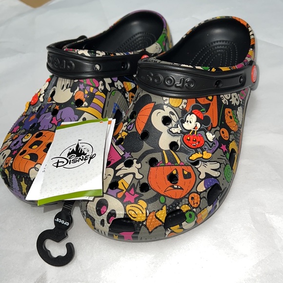M8/W10 DISNEY CROCS Mickey and Minnie Halloween Shoes 2022 - Picture 4 of 16